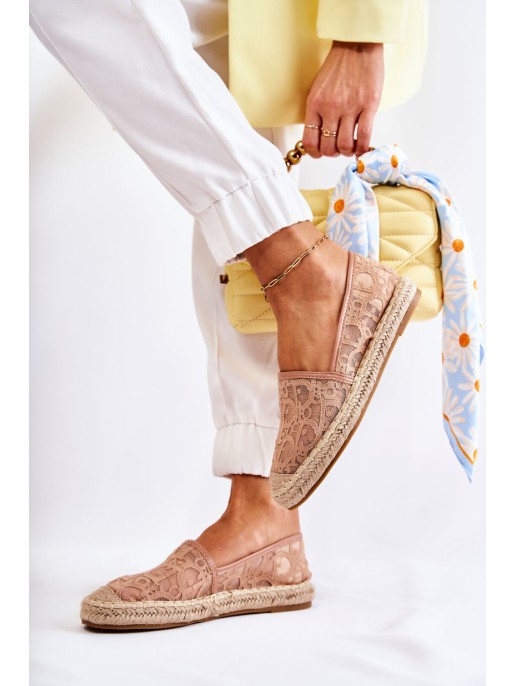 Classic Women's Espadrilles Openwork Nude Catris Classic Women's Espadrilles Openwork Nude Catris