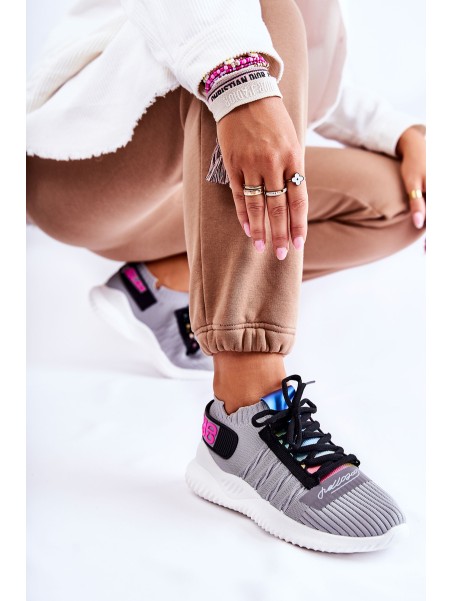 Women's Sport Shoes Slip-on Grey Klayra