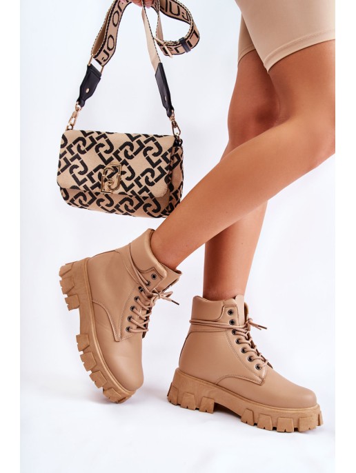 Moteriški batai Šilti Trappers Beige Flavin Moteriški batai Šilti Trappers Beige Flavin