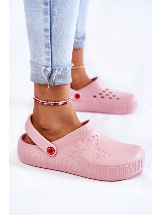 Women's Light Slippers Kroks Big Star II275008 Pink