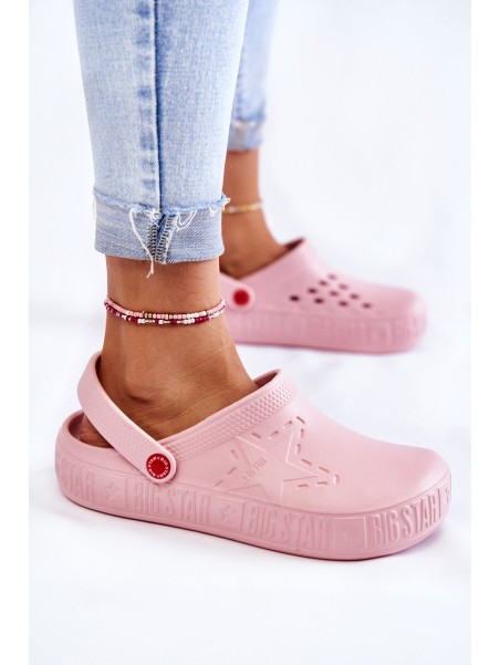 Women's Light Slippers Kroks Big Star II275008 Pink