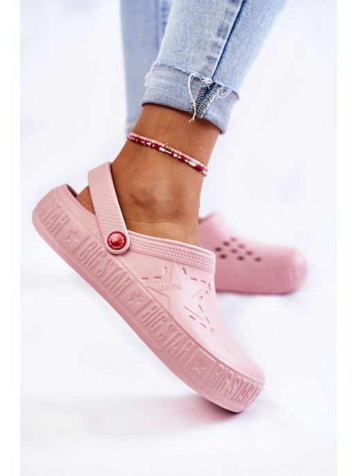 Women's Light Slippers Kroks Big Star II275008 Pink