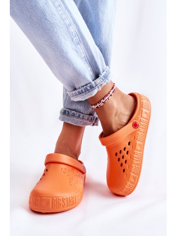Moteriškos lengvos šlepetės Kroks Big Star II275005 oranžinės spalvos 2