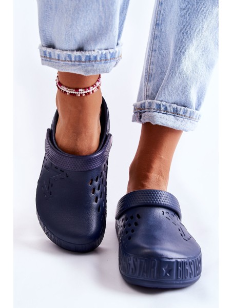 Women's Light Slippers Kroks Big Star II275002 Navy