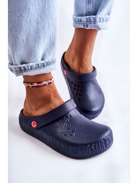 Women's Light Slippers Kroks Big Star II275002 Navy