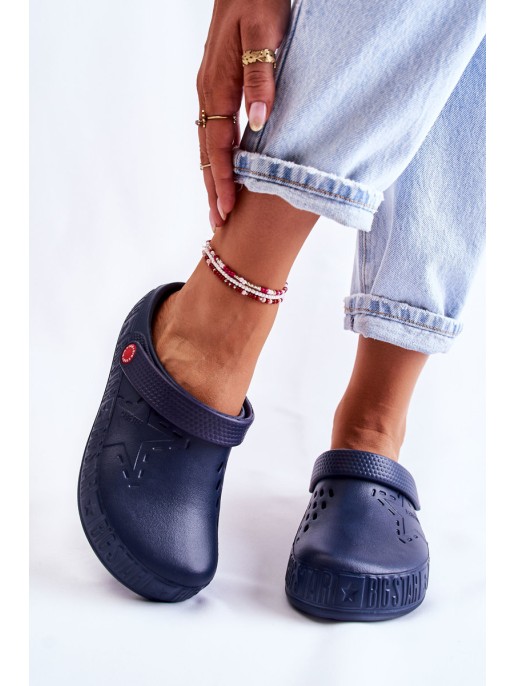 Women's Light Slippers Kroks Big Star II275002 Navy