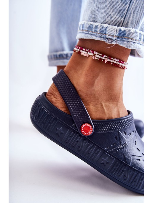 Women's Light Slippers Kroks Big Star II275002 Navy