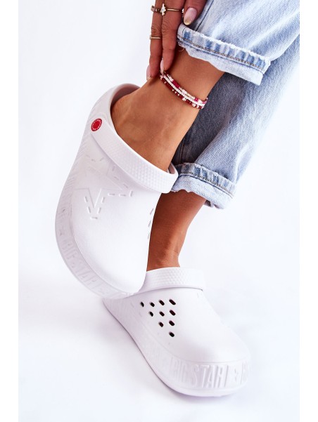 Women's Light Slippers Kroks Big Star II275003 White