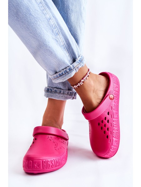 Women's Light Slippers Kroks Big Star II275007 Fuchsia