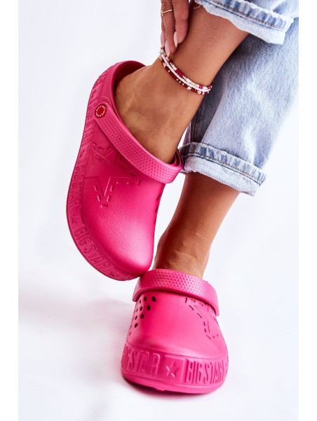 Women's Light Slippers Kroks Big Star II275007 Fuchsia