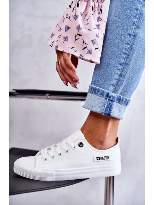 Moteriški žemi odiniai sportbačiai Big Star KK274010 balti