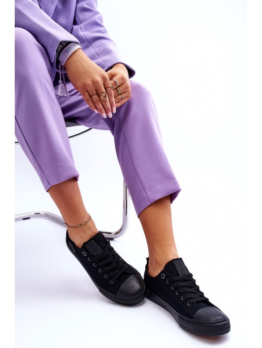 Moteriški žemos medžiagos sportbačiai Big Star KK274009 Juodi