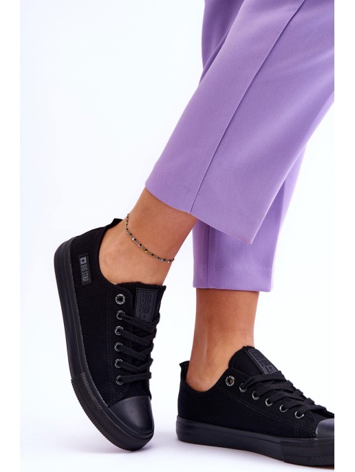 Moteriški žemos medžiagos sportbačiai Big Star KK274009 Juodi