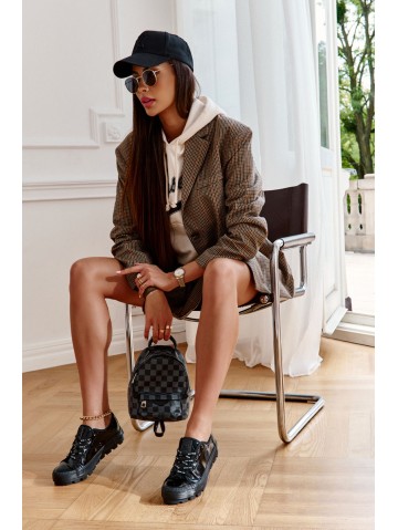 Fashionable Lacquered Sneakers Big Star KK274044 Black 2
