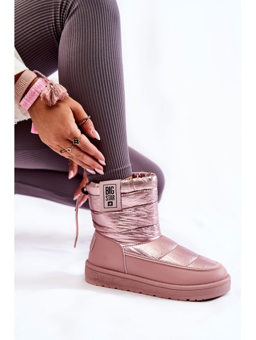 Moteriški sniego batai Big Star II274119 Rožiniai Moteriški sniego batai Big Star II274119 Rožiniai
