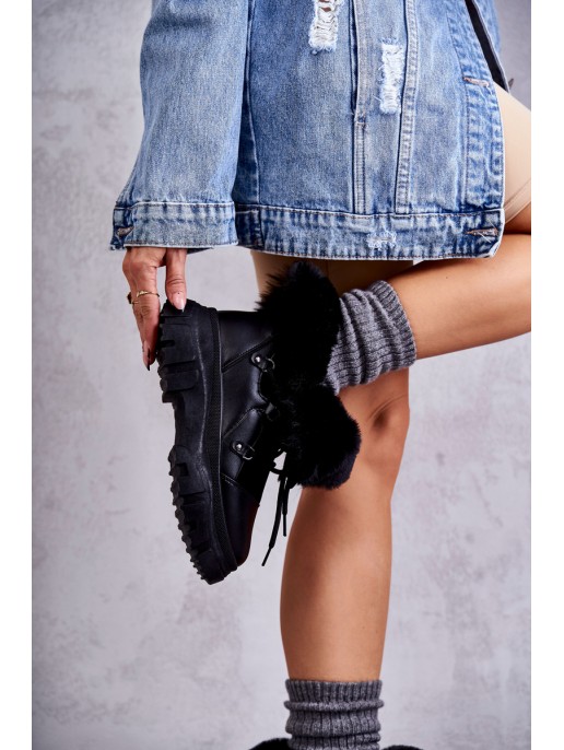 Warm Boots Trappers Black Charles Warm Boots Trappers Black Charles