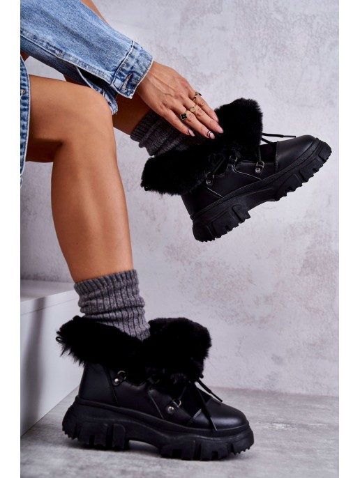 Warm Boots Trappers Black Charles Warm Boots Trappers Black Charles