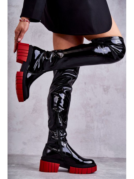 Patent Women's Boots Black Callen Patent Women's Boots Black Callen