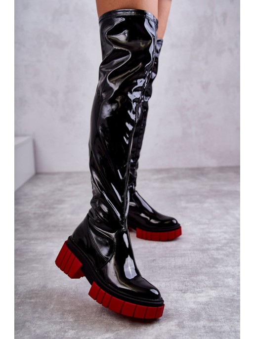 Patent Women's Boots Black Callen Patent Women's Boots Black Callen