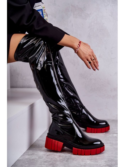 Patent Women's Boots Black Callen Patent Women's Boots Black Callen