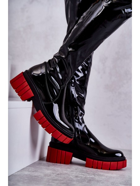 Patentuoti moteriški batai juodi Callen