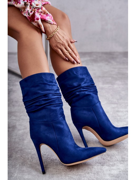 Women's Wrinkled Boots Boots Blue Laguna Women's Wrinkled Boots Boots Blue Laguna