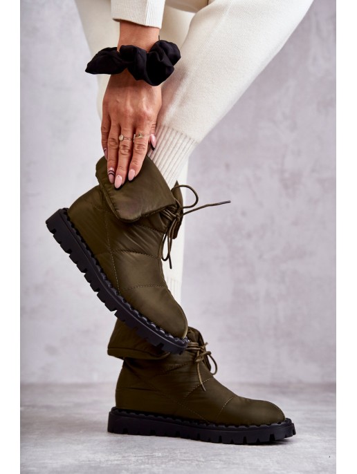 Women's insulated boots Green Emelie Women's insulated boots Green Emelie