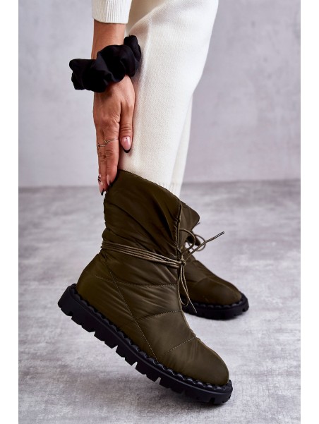 Women's insulated boots Green Emelie