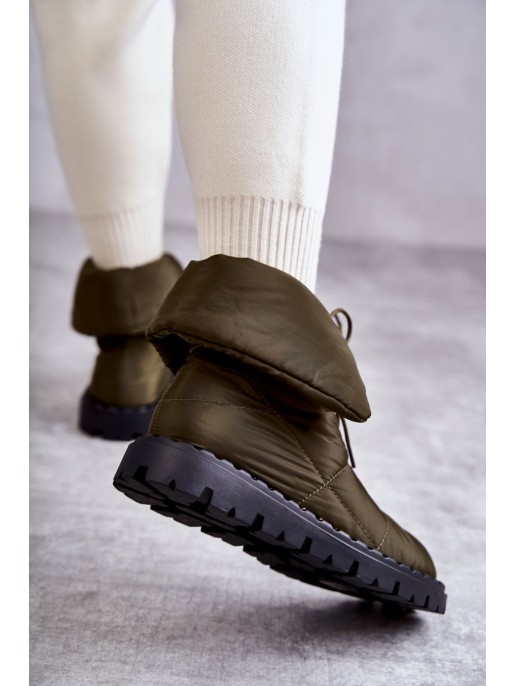 Women's insulated boots Green Emelie Women's insulated boots Green Emelie