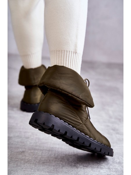 Women's insulated boots Green Emelie