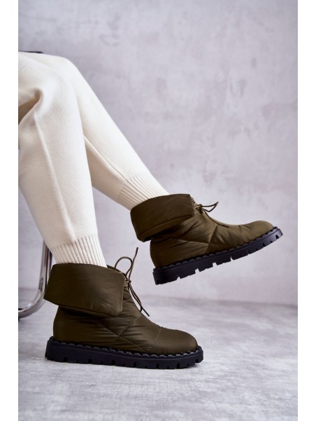 Women's insulated boots Green Emelie