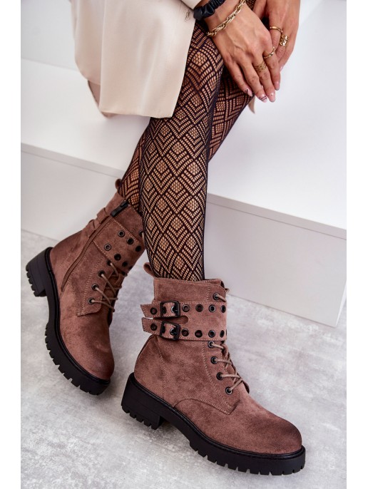 Women's Suede Warm Boots Bright brown Silvor