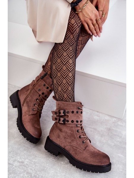 Women's Suede Warm Boots Bright brown Silvor