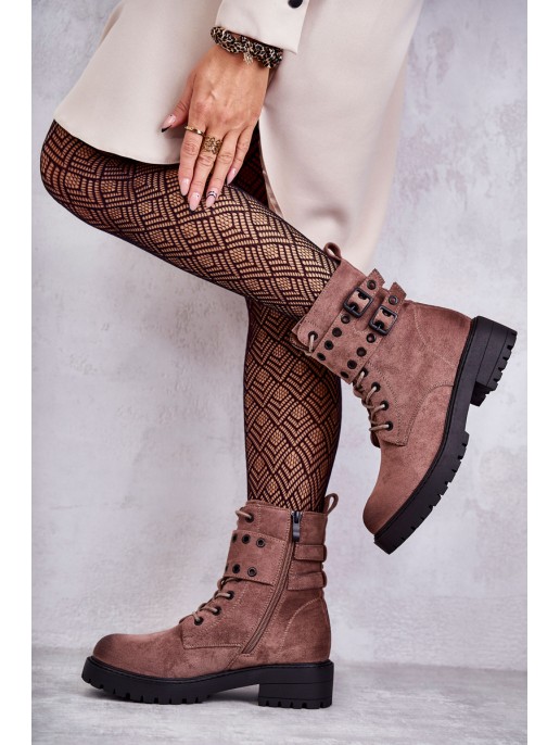 Women's Suede Warm Boots Bright brown Silvor