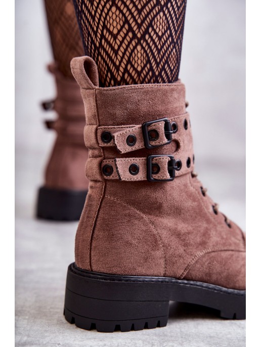 Women's Suede Warm Boots Bright brown Silvor