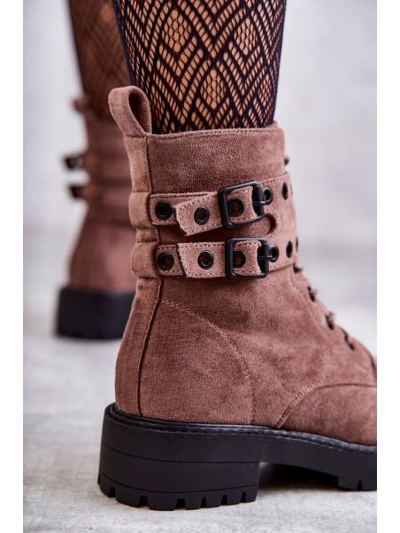 Women's Suede Warm Boots Bright brown Silvor