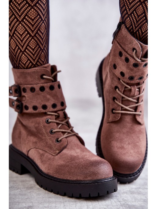 Women's Suede Warm Boots Bright brown Silvor