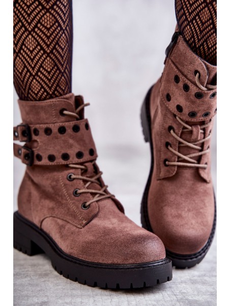 Women's Suede Warm Boots Bright brown Silvor