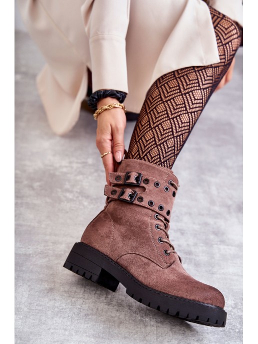 Women's Suede Warm Boots Bright brown Silvor