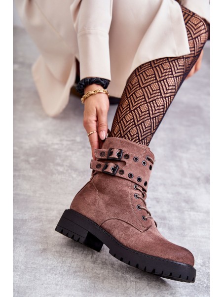 Women's Suede Warm Boots Bright brown Silvor