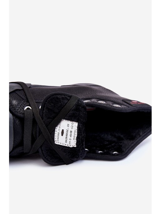 Women's High Sneakers Cross Jeans KK2R4055C Black Women's High Sneakers Cross Jeans KK2R4055C Black