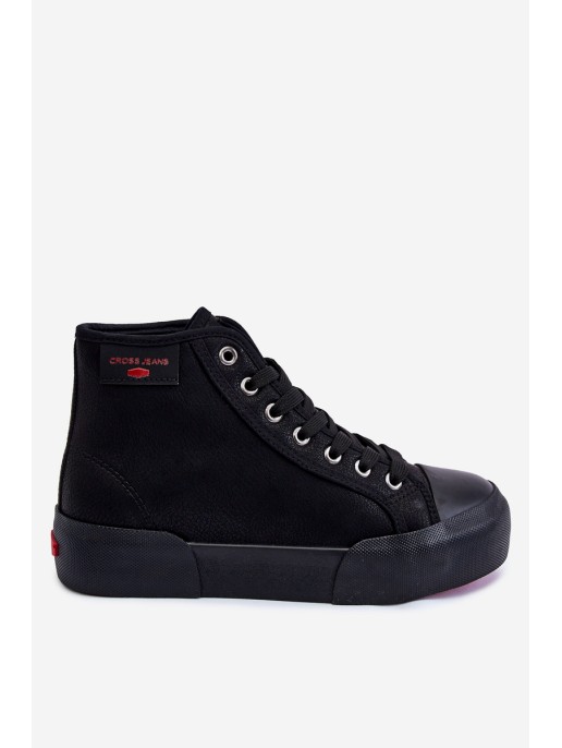 Women's High Sneakers Cross Jeans KK2R4055C Black Women's High Sneakers Cross Jeans KK2R4055C Black