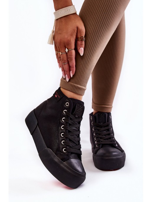 Women's High Sneakers Cross Jeans KK2R4055C Black Women's High Sneakers Cross Jeans KK2R4055C Black