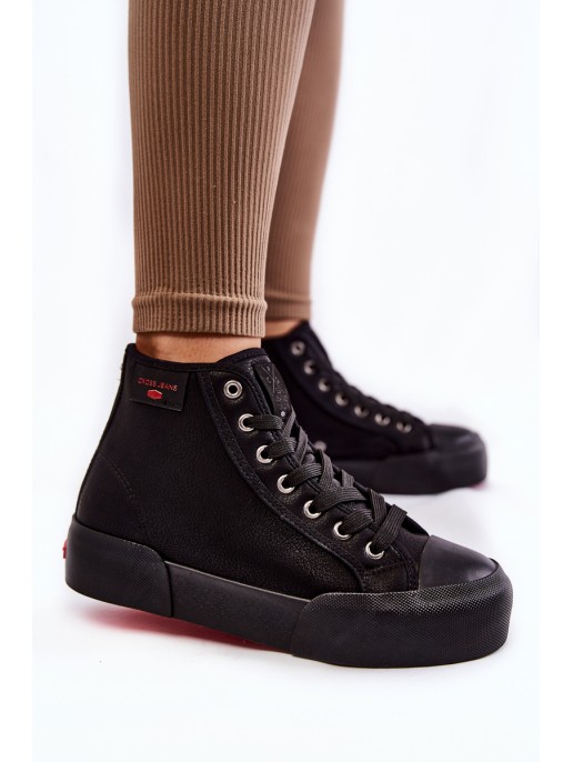 Women's High Sneakers Cross Jeans KK2R4055C Black Women's High Sneakers Cross Jeans KK2R4055C Black