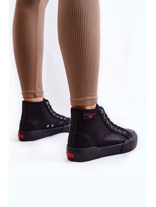 Women's High Sneakers Cross Jeans KK2R4055C Black Women's High Sneakers Cross Jeans KK2R4055C Black