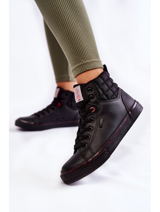 Women's High Sneakers Cross Jeans KK2R4058C Black Women's High Sneakers Cross Jeans KK2R4058C Black
