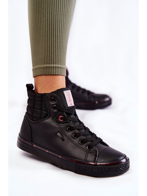 Women's High Sneakers Cross Jeans KK2R4058C Black Women's High Sneakers Cross Jeans KK2R4058C Black