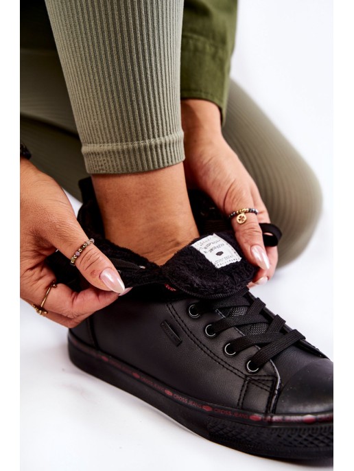 Women's High Sneakers Cross Jeans KK2R4058C Black Women's High Sneakers Cross Jeans KK2R4058C Black