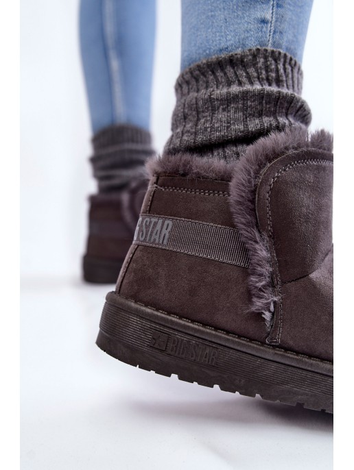 Moteriški sniego batai Big Star KK274623 pilka Moteriški sniego batai Big Star KK274623 pilka