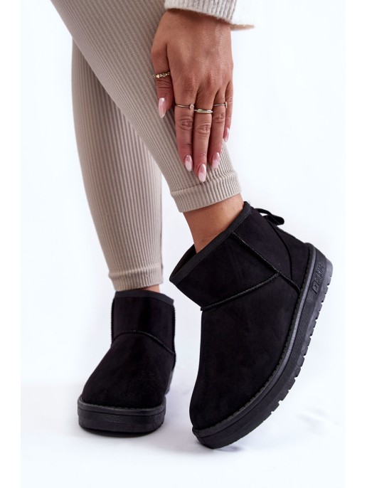 Moteriški šilti sniego batai Big Star KK274288 juodi Moteriški šilti sniego batai Big Star KK274288 juodi